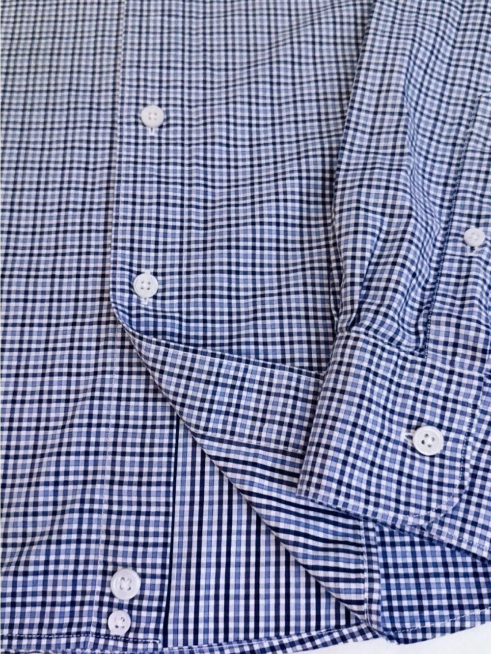 $325 ERMENEGILDO ZEGNA Shirt Mens M Button Down Gingham Check Cotton Turkey EUC - Picture 11 of 16